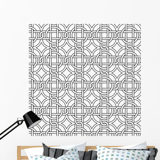 Vector Seamless Black and Wall Decal