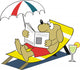 Dog Vacation Cartoon