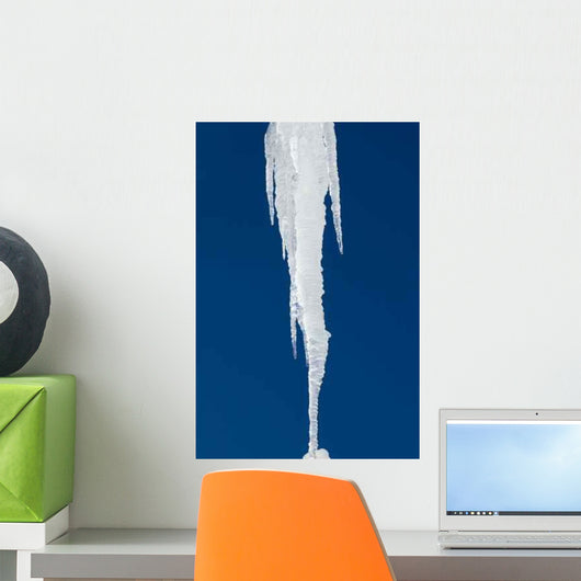 Melting Icicle against Sky Wall Decal