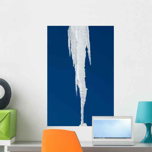 Melting Icicle against Sky Wall Decal