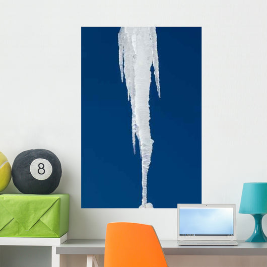 Melting Icicle against Sky Wall Decal