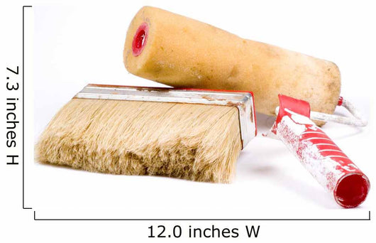 Brush and Roller Wall Decal