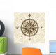 Vintage Compass Rose Wall Mural