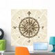 Vintage Compass Rose Wall Mural