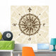 Vintage Compass Rose Wall Mural