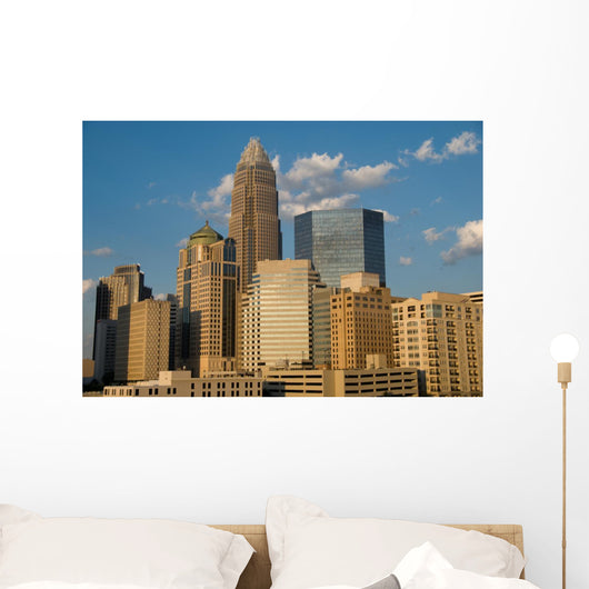 Downtown Charlotte Wall Mural