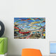 Colourful Tibetan Prayer Flags Wall Decal 1