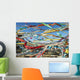 Colourful Tibetan Prayer Flags Wall Decal 1