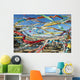 Colourful Tibetan Prayer Flags Wall Decal 1