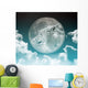 Wolf in the Moon Wall Mural