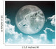 Wolf in the Moon Wall Mural