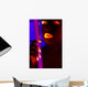 Frau im Schwarzlicht, Woman in blacklight Wall Mural