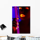 Frau im Schwarzlicht, Woman in blacklight Wall Mural