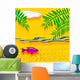 Tropic Beach Vacation Wall Decal