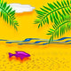 Tropic Beach Vacation Wall Decal