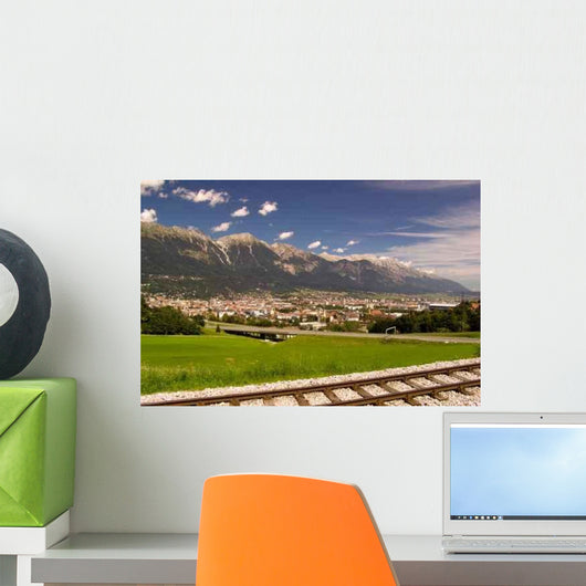 Innsbruck City Alpine Mountain Wall Decal