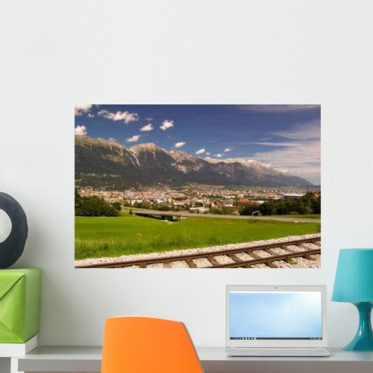 Innsbruck City Alpine Mountain Wall Decal