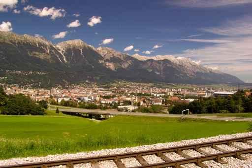 Innsbruck City Alpine Mountain Wall Decal