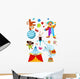 Circus Set Wall Decal Sticker Set
