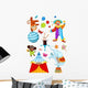 Circus Set Wall Decal Sticker Set