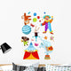 Circus Set Wall Decal Sticker Set