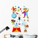 Circus Set Wall Decal Sticker Set