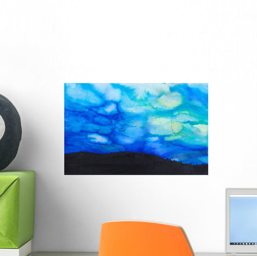 Dramatic Sky with Blue Wall Decal