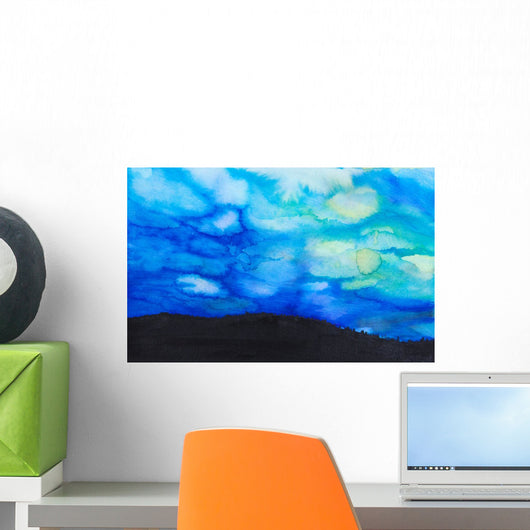 Dramatic Sky with Blue Wall Decal