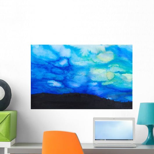 Dramatic Sky with Blue Wall Decal