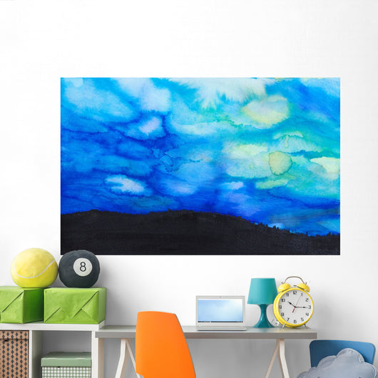 Dramatic Sky with Blue Wall Decal