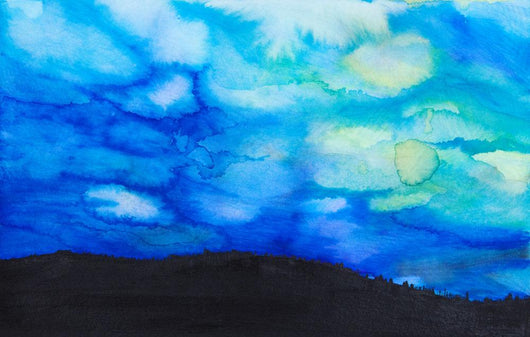 Dramatic Sky with Blue Wall Decal