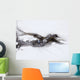 Watercolour painting of an abstract black shape on a white background Wall Mural