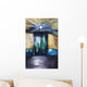 Watercolor painting of an opening door filled with light Wall Mural