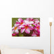 Pink plumerias covered in dew drops Wall Mural