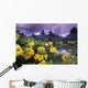 Hawaii, Maui, Yellow flowers at the Waikapu Valley Tropical Plantation Wall Mural