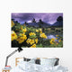 Hawaii, Maui, Yellow flowers at the Waikapu Valley Tropical Plantation Wall Mural