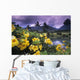 Hawaii, Maui, Yellow flowers at the Waikapu Valley Tropical Plantation Wall Mural