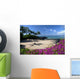 Hawaii, Maui, Makena, Bougainvillea flowers at secret beach Wall Mural