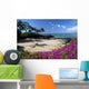 Hawaii, Maui, Makena, Bougainvillea flowers at secret beach Wall Mural