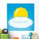 Sky Sun and Cloud Wall Mural