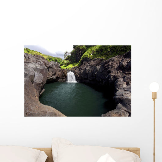 Hawaii, Maui, Kipahulu, One of the seven sacred pools Wall Mural