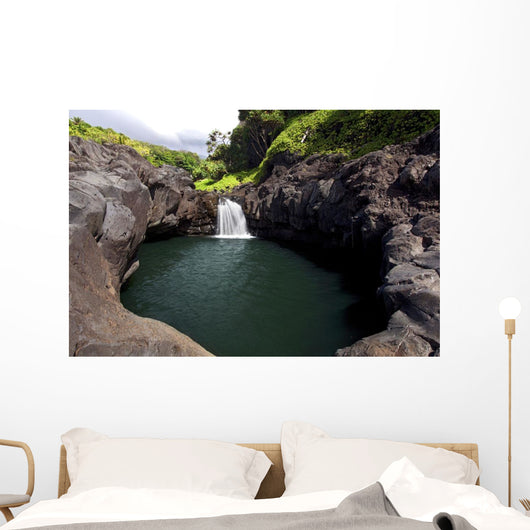 Hawaii, Maui, Kipahulu, One of the seven sacred pools Wall Mural