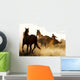 Wrangler Herding Wild Horses Wall Mural