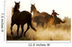 Wrangler Herding Wild Horses Wall Mural