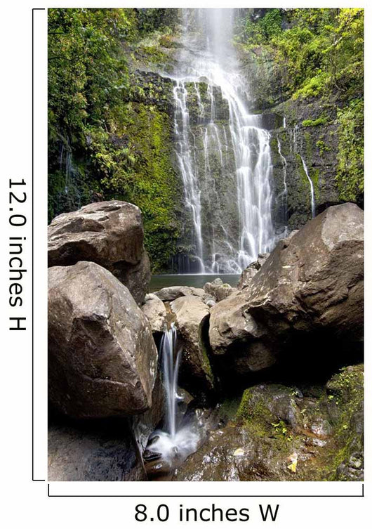 Hawaii, Maui, A view of Wailua Falls Wall Mural