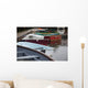 Close up of small wooden boats in the Rockport Harbor Wall Mural