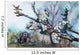 Watercolor painting of a barn scene Wall Mural