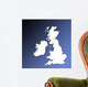 Uk and Ireland Map Wall Mural