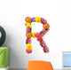 Flower Decals - The Letter "R"  Wall Decal