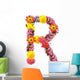 Flower Decals - The Letter "R"  Wall Decal